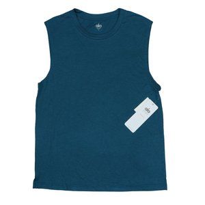 Alo Yoga Solid Color Triumph Muscle Go Time Men's Tank Top NWT